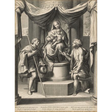 Frederico Barocci után Cornelis Bloemaert: Bibliai jelenet