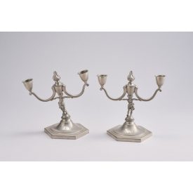 Figurális gyertyatartópár