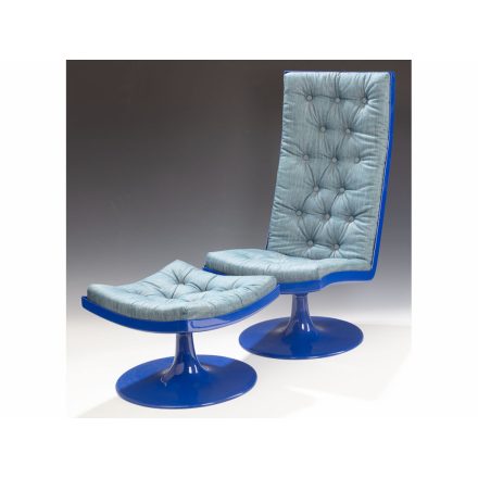 Space Age fotel lábzsámollyal