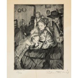 Perlmutter Izsák: Falusi család