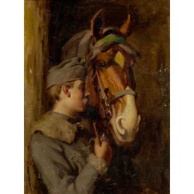 Pécsi-Pilch Dezső: Lovas katona