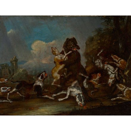 XVIII. századi flamand festő: Medvevadászat
