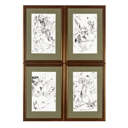 Szecskó Tamás: Illusztrációk Szombathy Viktor: Megszólal a töröksíp című könyvéhez