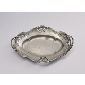 Szecessziós füles kínáló tál