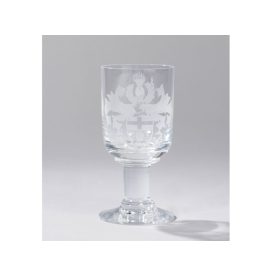 Címeres talpaspohár