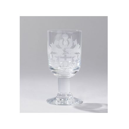 Címeres talpaspohár