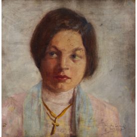 Magyar festő: Fiatal nő képmása