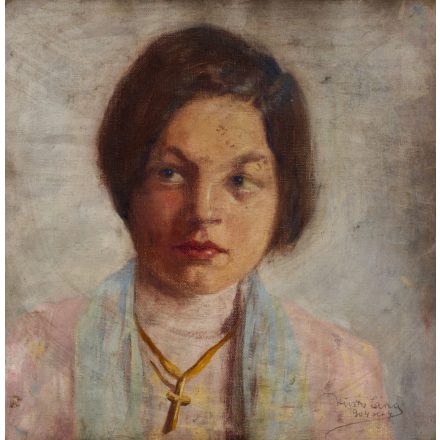 Magyar festő: Fiatal nő képmása