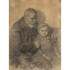 Glatz Oszkár: Nagypapa és unokája