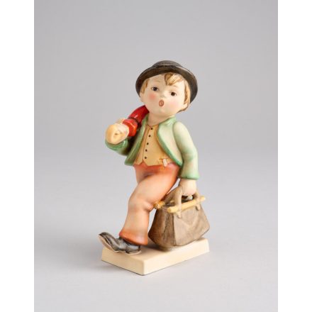 Kisplasztika - Fiú esernyővel