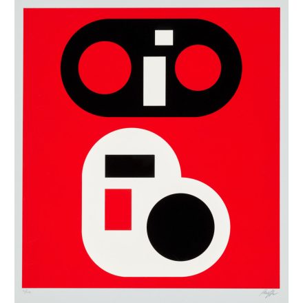 Schöffer Miklós: Piros-fehér-fekete kompozíció