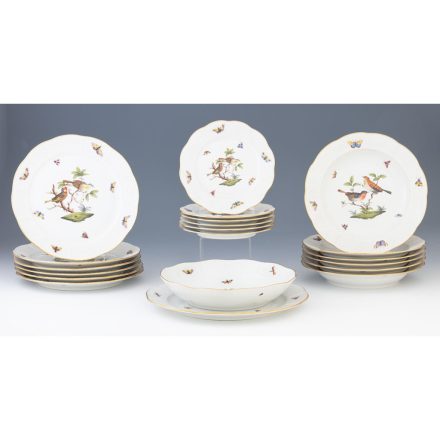 Herendi étkészlet Rothschild dekorral