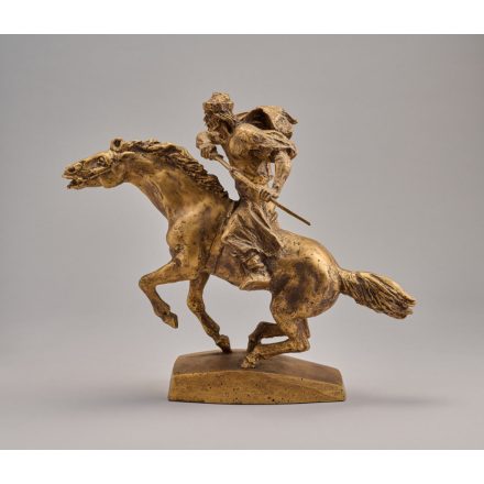 Ismeretlen szobrász: Vágtató lovas