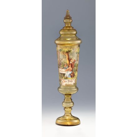 Historizáló német fedeles serleg