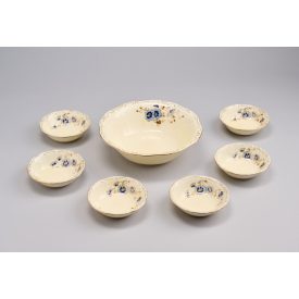 6 személyes 7 darabos Zsolnay kompótos készlet