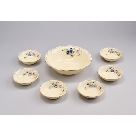 6 személyes 7 darabos Zsolnay kompótos készlet