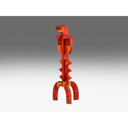 Birkás István: Piros figura II., 2007