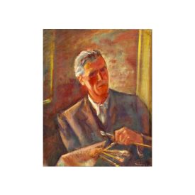 Márffy Ödön: Önarckép (Önarckép palettával)