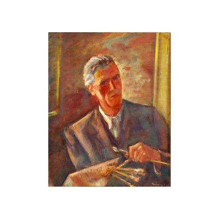 Márffy Ödön: Önarckép (Önarckép palettával)