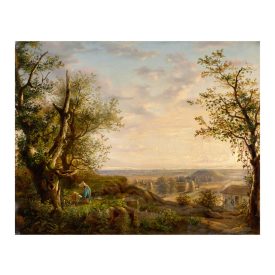 Kiss Bálint: Pihenő vadász, 1852