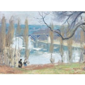 Breznay József: Sárospataki táj, 1956