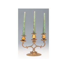 Háromkaros gyertyatartó