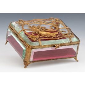 Szecessziós ékszertartó