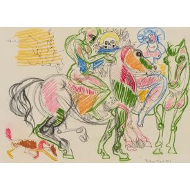 Vinkler László: Lovas jelenet