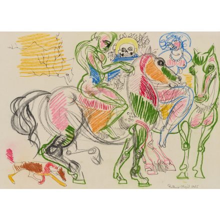 Vinkler László: Lovas jelenet