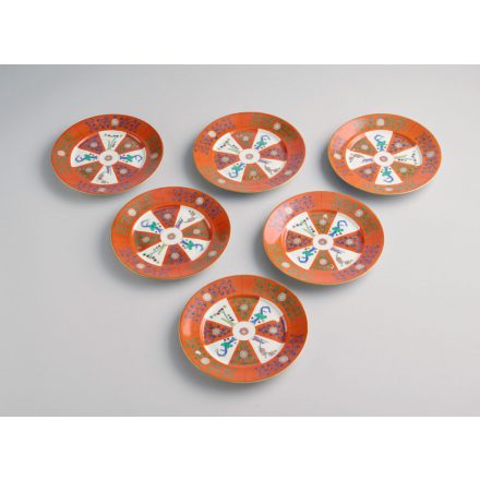 6 db süteményes tányér