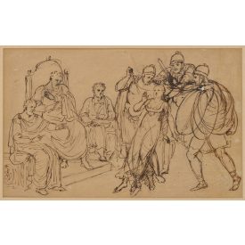 XIX. század eleji grafikus: A vértanú halála 