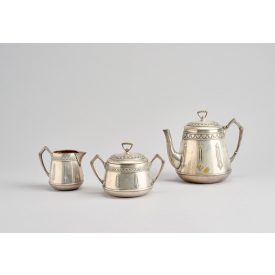 3 darabos szecessziós kiöntő garnitúra