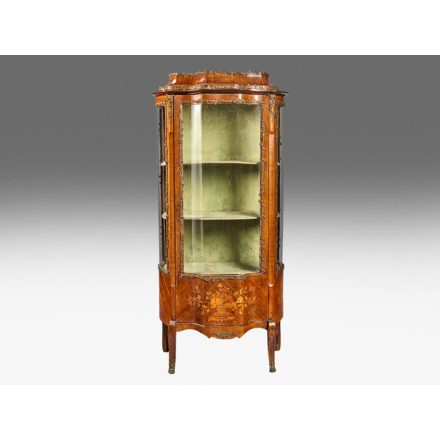 XV. Lajos stílusú biedermeier vitrin