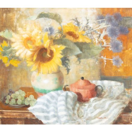 Kontuly Béla: Napraforgós csendélet