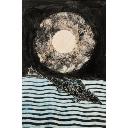 Kolozsváry Gedeon Zoltán: Napkorong a tó felett, 2005 