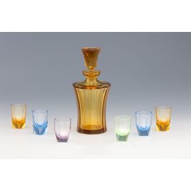 7 darabos üveg pohárkészlet