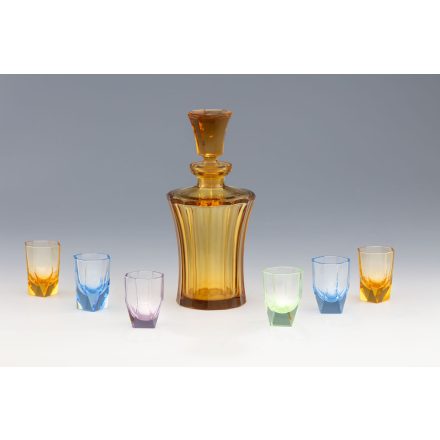 7 darabos üveg pohárkészlet