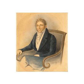 Laurent A. Grünbaum: Fotelben ülő férfi