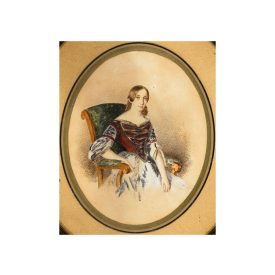 Osztrák vagy magyar festő: Karosszékben ülő nő