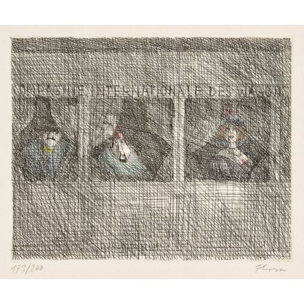 Paul Flora: Carnevale sorozat lapja - Orient Express