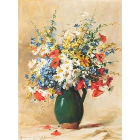 Henczné Deák Adrienne: Csendélet mezei virágokkal