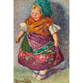 Boemm Ritta: Baba népviseletben