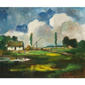 Iványi-Grünwald Béla műhelye: Tanya gémeskúttal