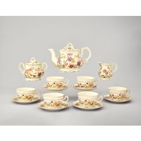 6 személyes porcelán teáskészlet