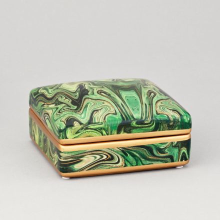 Malachit mintázatú doboz