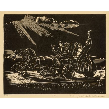 Gáborjáni Szabó Kálmán: Lovasszekér, 1936