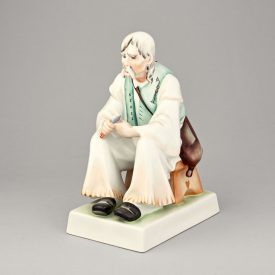 Szalonnázó paraszt figura