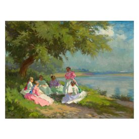 Nyilasy Sándor: Pihenő lányok