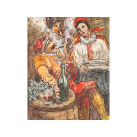 Remsey Jenő: Asztaltársaság